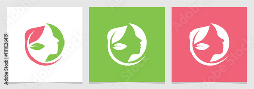 Nature Health Mind Minimalist Symbol Logo Graphic Design Vector Illustration