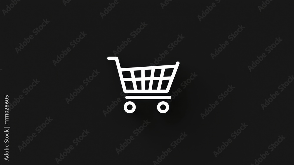 shopping Minimalist Icon A minimalist shopping cart icon with thin lines and a single color, suitable for a modern and sleek user interface. shopping Minimalist Icon A minimalist shopping cart icon with thin lines and a single color, suitable for a modern and sleek user interface.