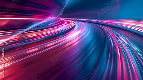 Abstract Speed Lines in Neon Colors