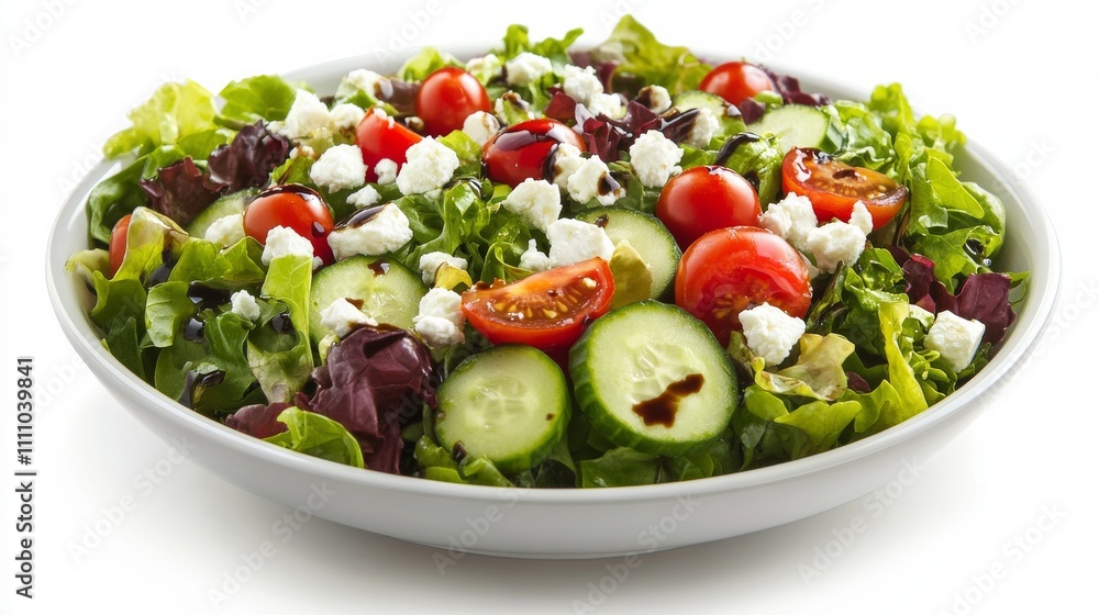 Photo of, A refreshing summer salad composed of crisp lettuce, ripe cherry tomatoes Photo of, A refreshing summer salad composed of crisp lettuce, ripe cherry tomatoes