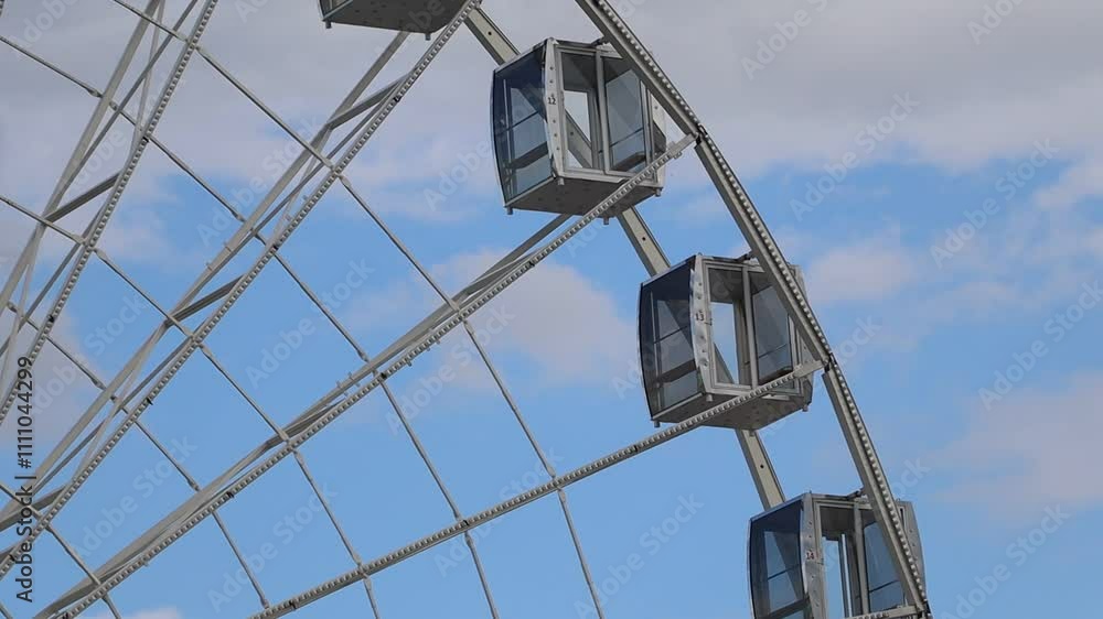 Ferris wheel. Recreation and tourism. Kontraktova Square, Kyiv, Ukraine. Ferris wheel. Recreation and tourism. Kontraktova Square, Kyiv, Ukraine.