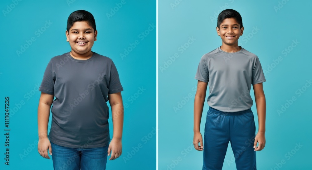 Transformation journey, before and after, health and fitness concept for lifestyle change and personal growth Transformation journey, before and after, health and fitness concept for lifestyle change and personal growth