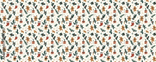 Delicate floral pattern with small flowers and leaves, creating a light and airy aesthetic.