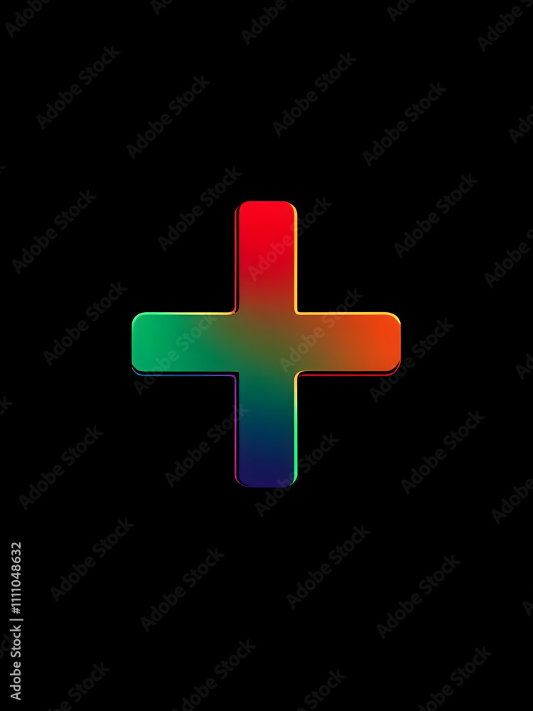 Fototapeta premium Icon cross style 