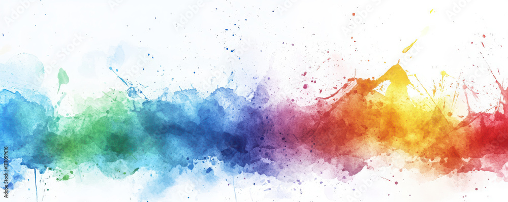 Fototapeta premium Colorful abstract background with splashes of paint in vibrant hues, creating dynamic and energetic visual effect. Perfect for artistic and creative projects