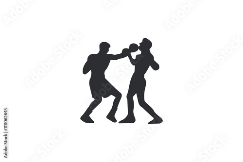 Icon of two people competing in boxing.