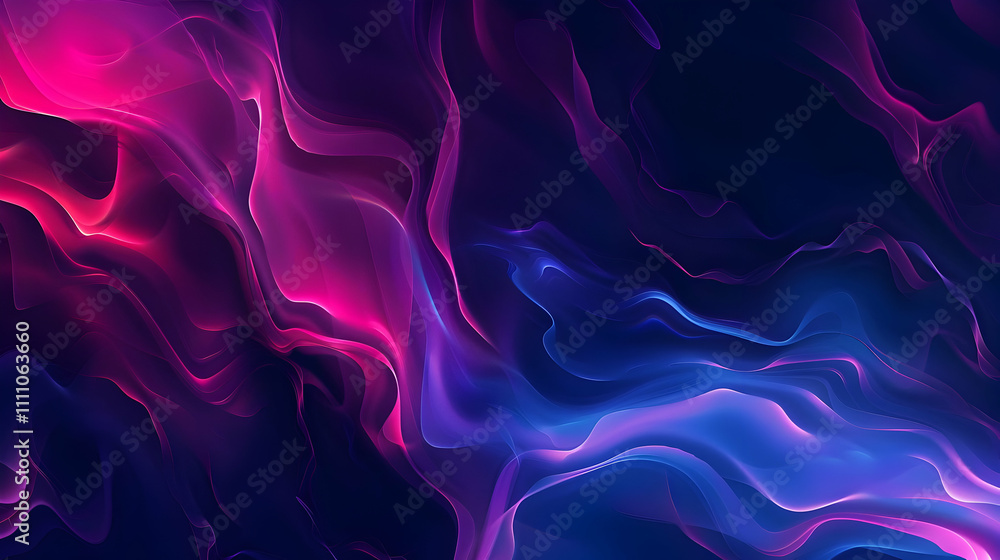 Fototapeta premium Abstract Purple Blue Waves