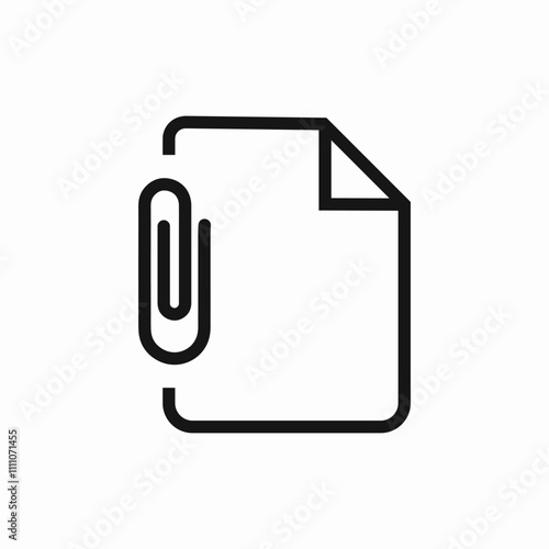 file paperclip attachment icon sign vector
