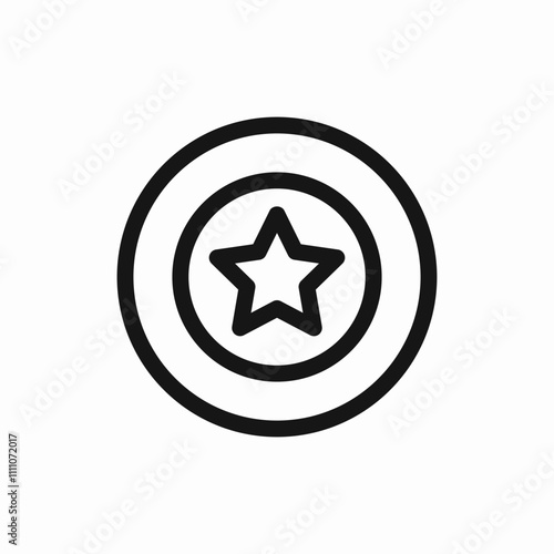 medal award star achievement icon sign vector