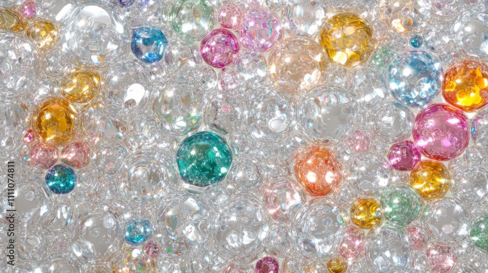 Colorful and Transparent Spheres in a Liquid Medium Colorful and Transparent Spheres in a Liquid Medium