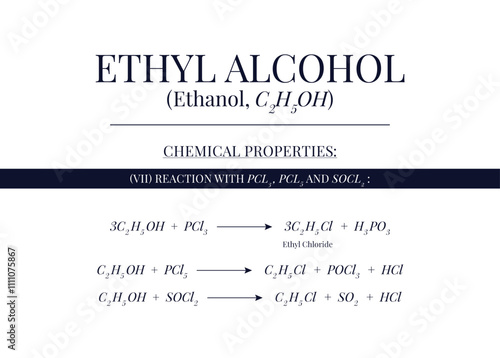Chemical Property of Ethyl Alcohol