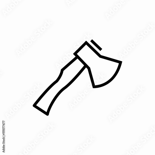 axe hatchet icon sign vector