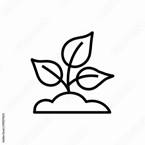 sprou plant icon sign vector