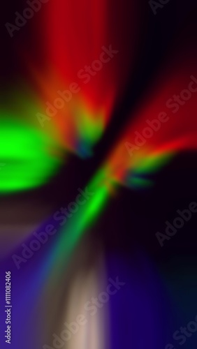 Rainbow light rays flash and glow. Abstract holographic background. Refraction of light through a prism