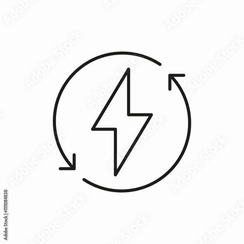 energy charging icon sign vector
