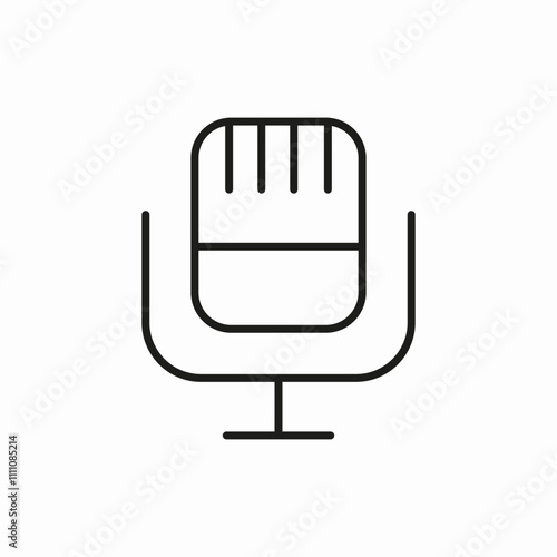 record podcast mike icon sign vector