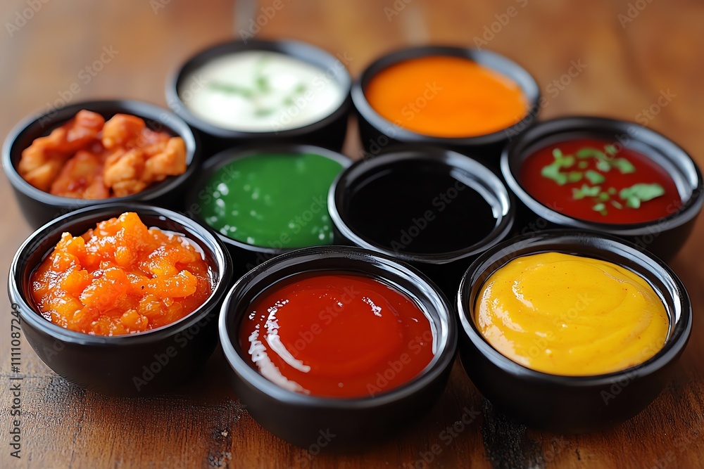 Delicious Chicken Satay Platter Accompanied by Vibrant Dipping Sauces Delicious Chicken Satay Platter Accompanied by Vibrant Dipping Sauces