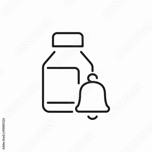 drug time icon sign vector