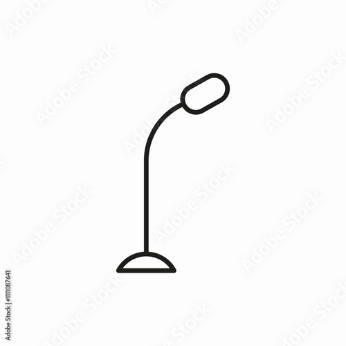 stand lamp icon sign vector