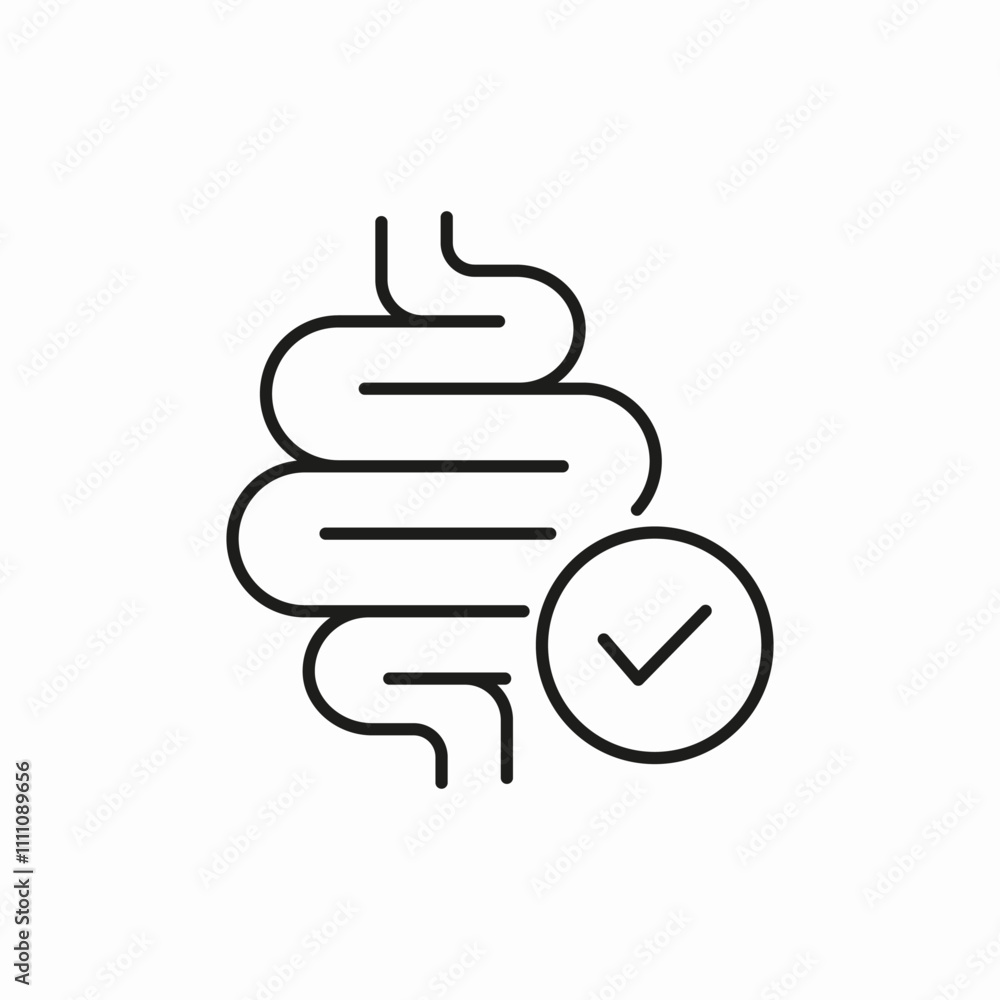 digestive health gut icon sign vector digestive health gut icon sign vector