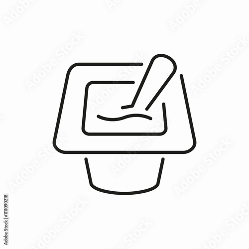 yogurt healty food probiotics icon sign vector