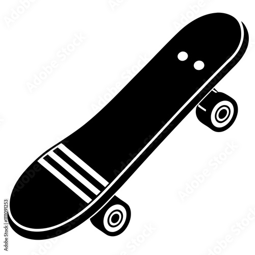 skateboard isolated on white