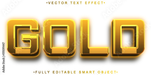 Luxury Gold Vector Fully Editable Smart Object Text Effect