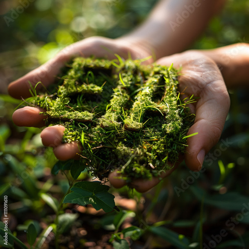 Environmental impact assessment - hand holding EIA
