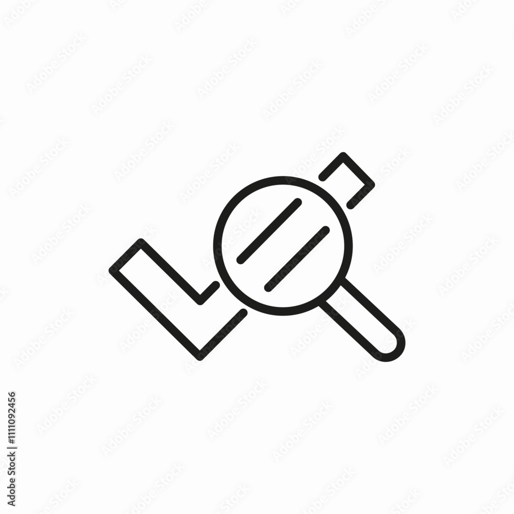 check mark search icon sign vector check mark search icon sign vector