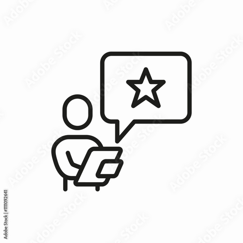 human rate bubble icon sign vector