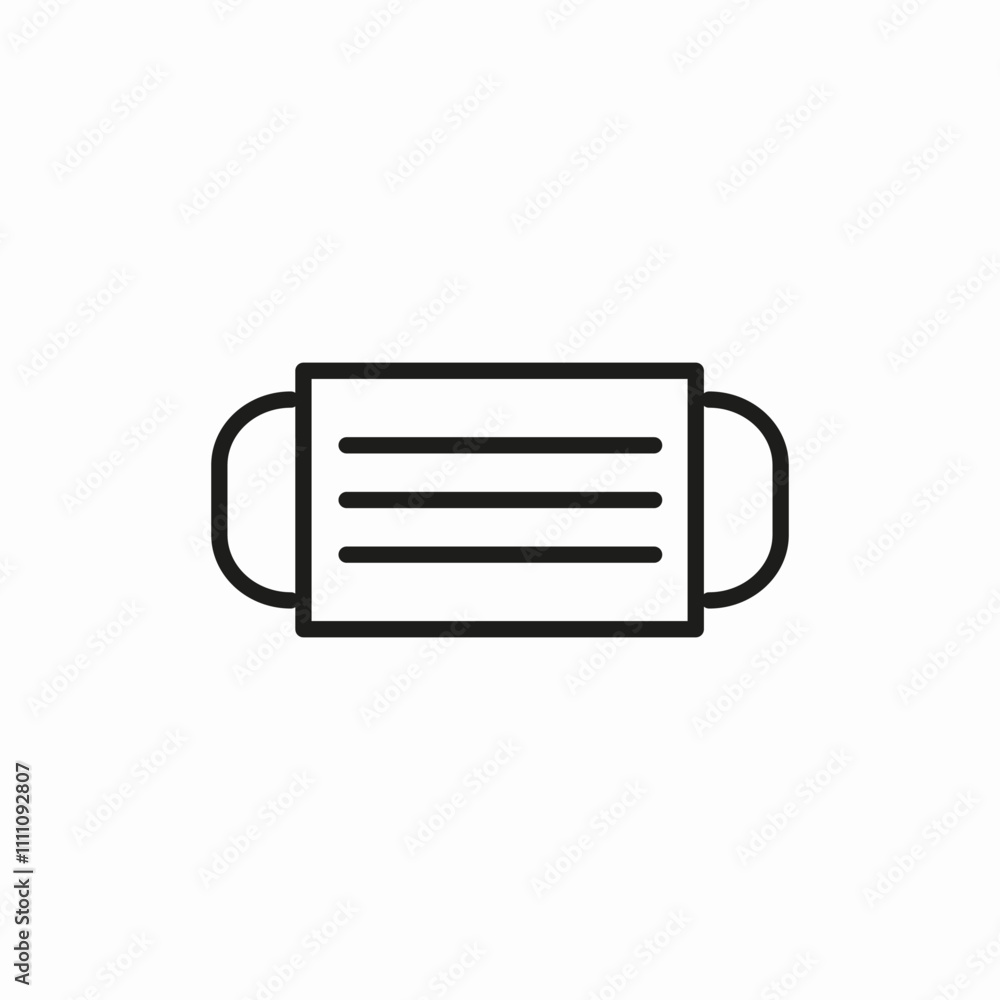 medical mask icon sign vector medical mask icon sign vector