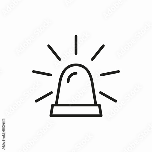 alert light icon sign vector