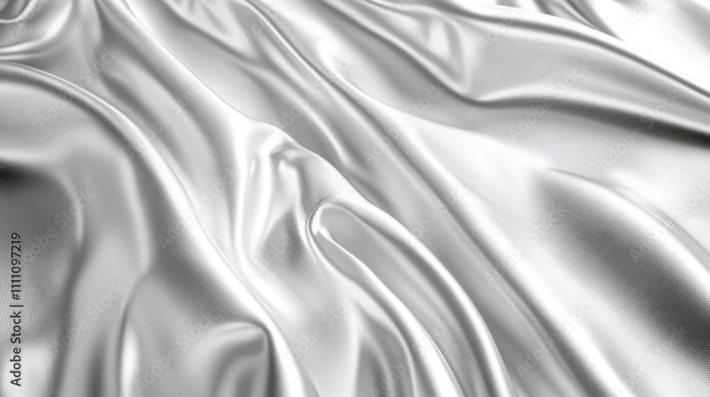 Smooth White Fabric with Gentle Drapes and Soft Light Smooth White Fabric with Gentle Drapes and Soft Light