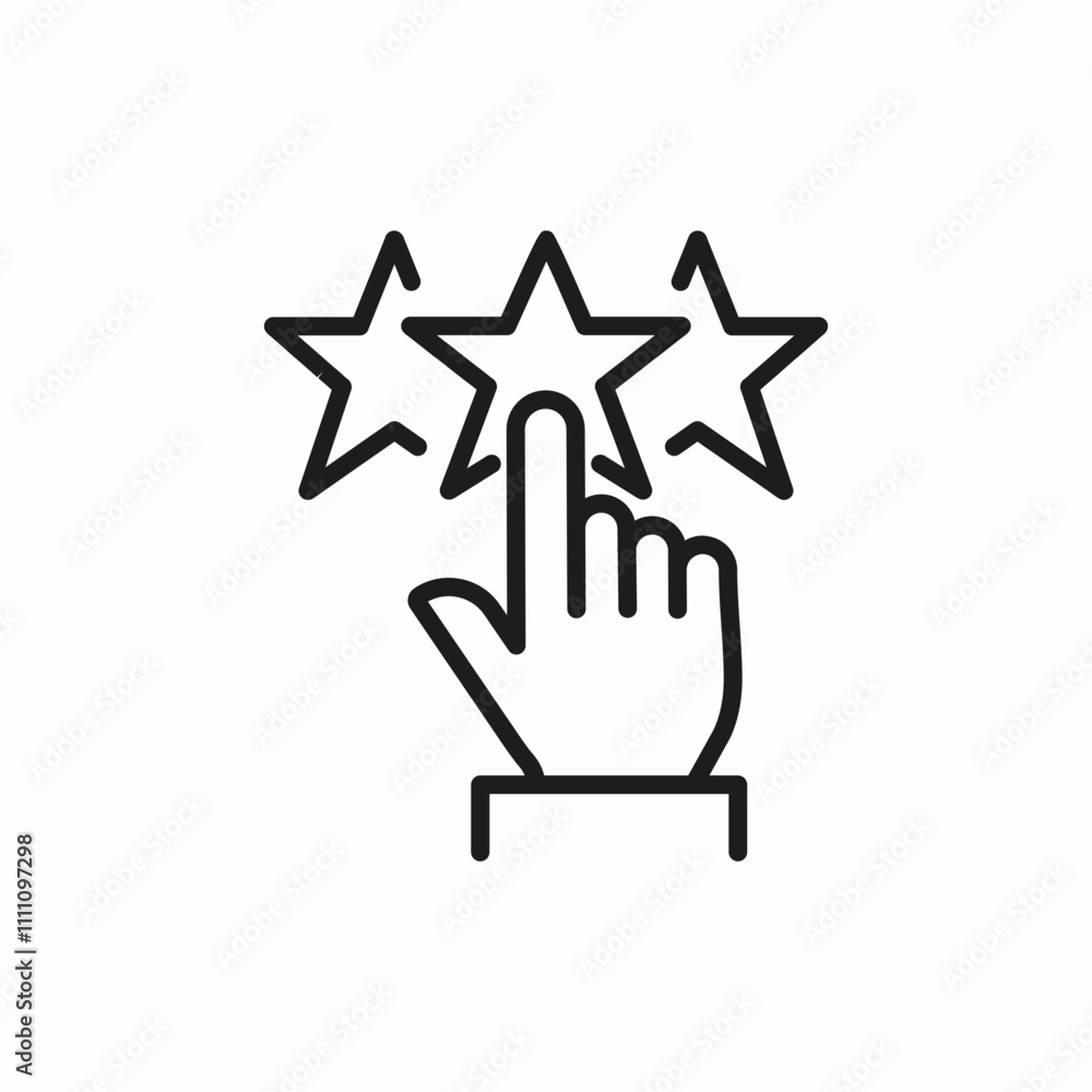 rated triple stars icon sign vector rated triple stars icon sign vector