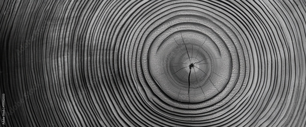 Fototapeta premium Warm gray wood texture with visible tree rings