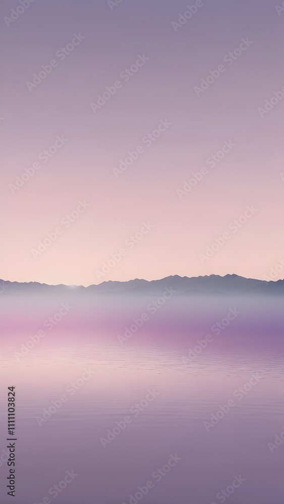 Fototapeta premium Pastel Pink to Lavender Gradient Background for Calm and Serene Vibes