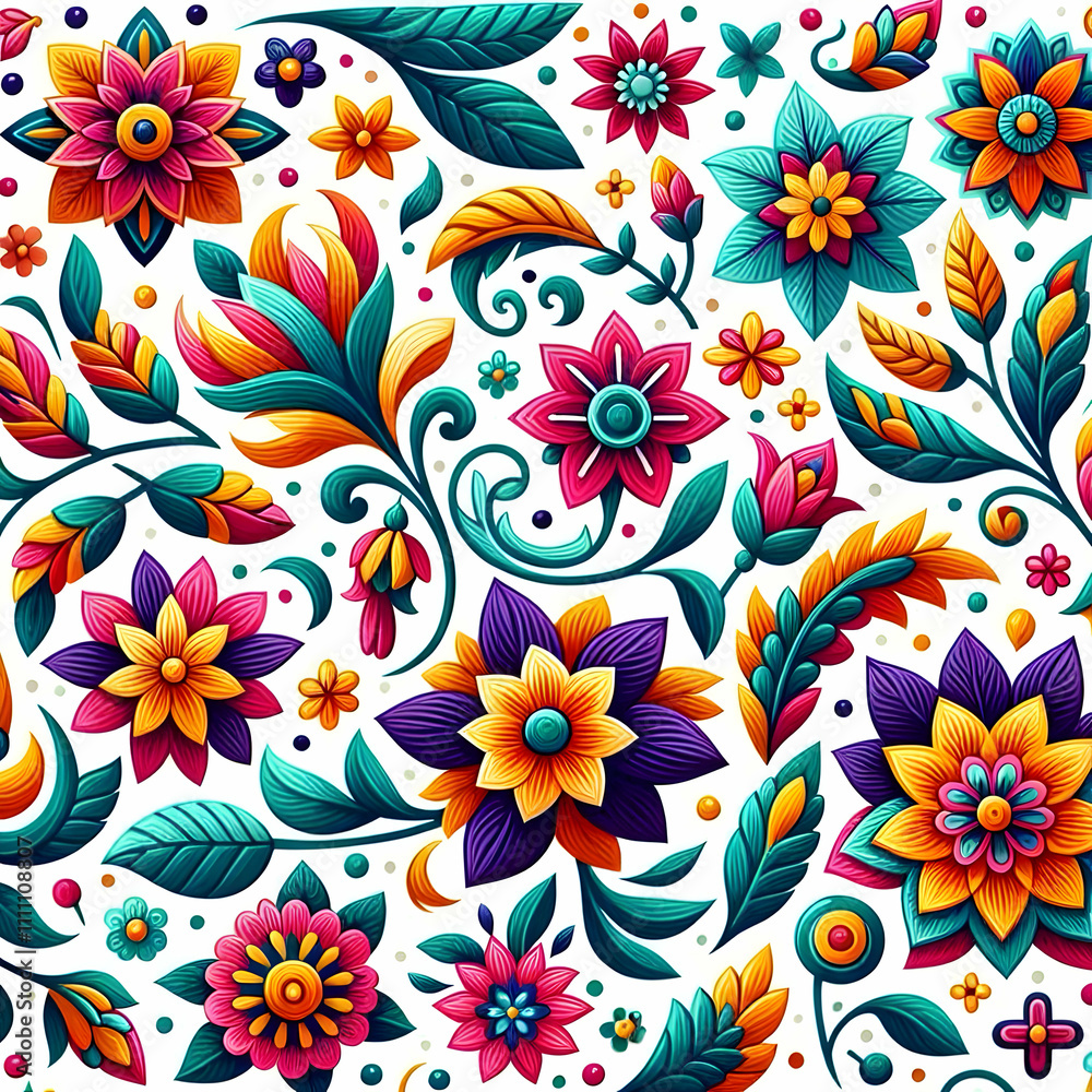 Fototapeta premium seamless floral pattern