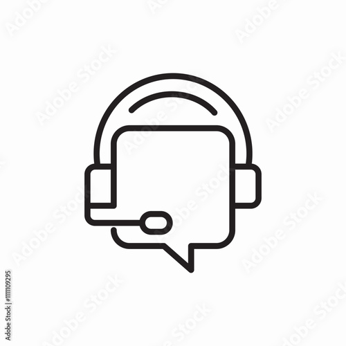 call center customer service icon sign vector