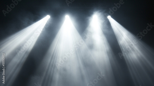 Dramatic Stage Lighting  Spotlight Beams  Smoke Effect  Concert  Theater  Show  Event  Bac