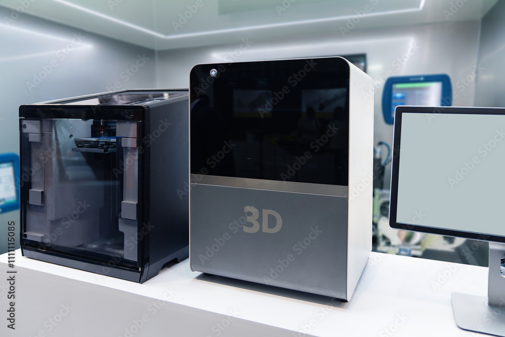 Fototapeta premium 3D ptinters in the laboratory. 3D printing technology