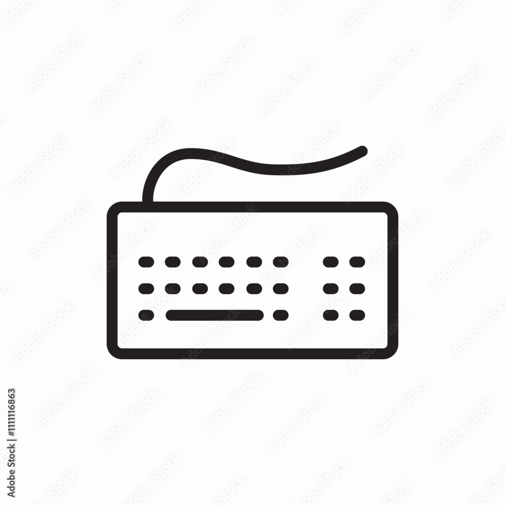 computer keyboard icon sign vector computer keyboard icon sign vector