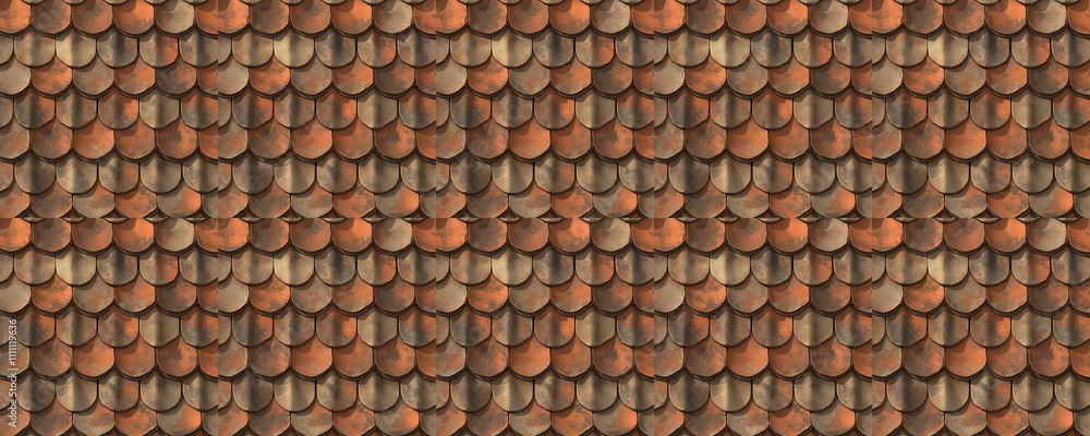 seamless pattern of Rustic orange beige roof tiles texture background design seamless pattern of Rustic orange beige roof tiles texture background design