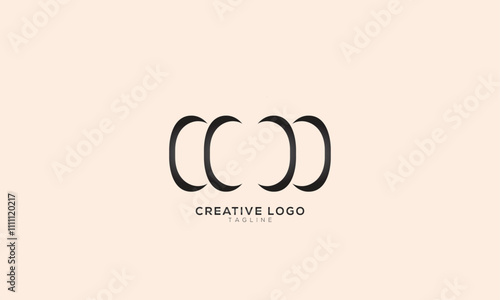 CCCC CC DD Abstract initial monogram letter alphabet logo design photo