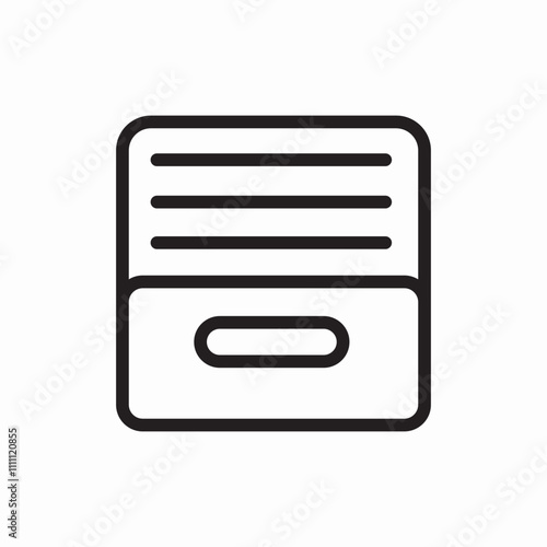 document task icon sign vector