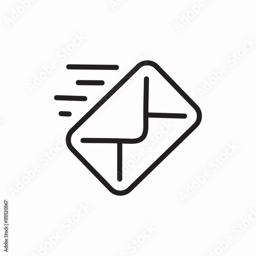 fast send message icon sign vector