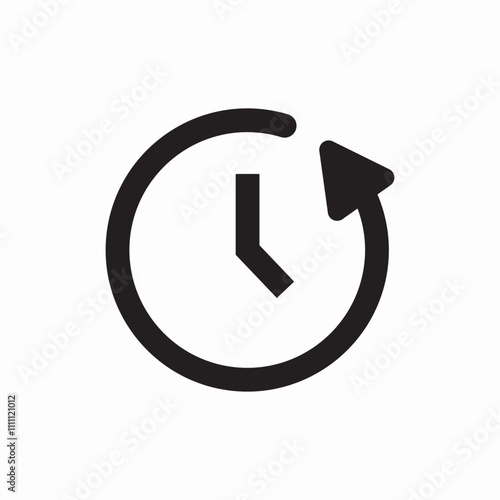 past time icon sign vector