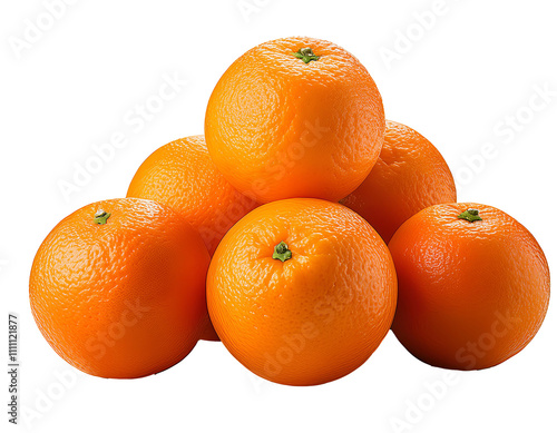  Pile of oranges isolated on a white background  