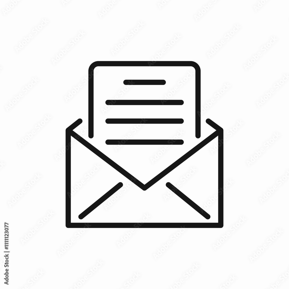 open letter mail icon sign vector open letter mail icon sign vector