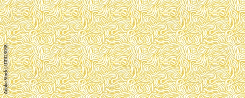 Wallpaper Mural seamless pattern of Abstract yellow white wavy lines pattern joyful summer mood design  Torontodigital.ca