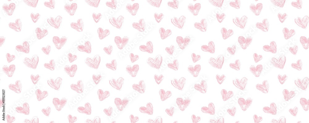 seamless pattern of Pink hearts Romantic, delicate, Valentines Day seamless pattern of Pink hearts Romantic, delicate, Valentines Day